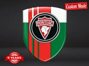 Pontiac Logos Auto Alta Gama Pro Máximo Duradero Diseño Estiloso